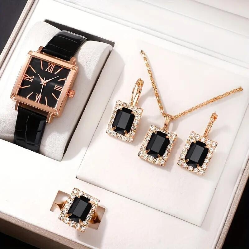 Vintage Women’s Fashion Watch Lot – 5pcs Rhinestone Bezel Style Vintage Watch Rhinestone - Etsy main image 4