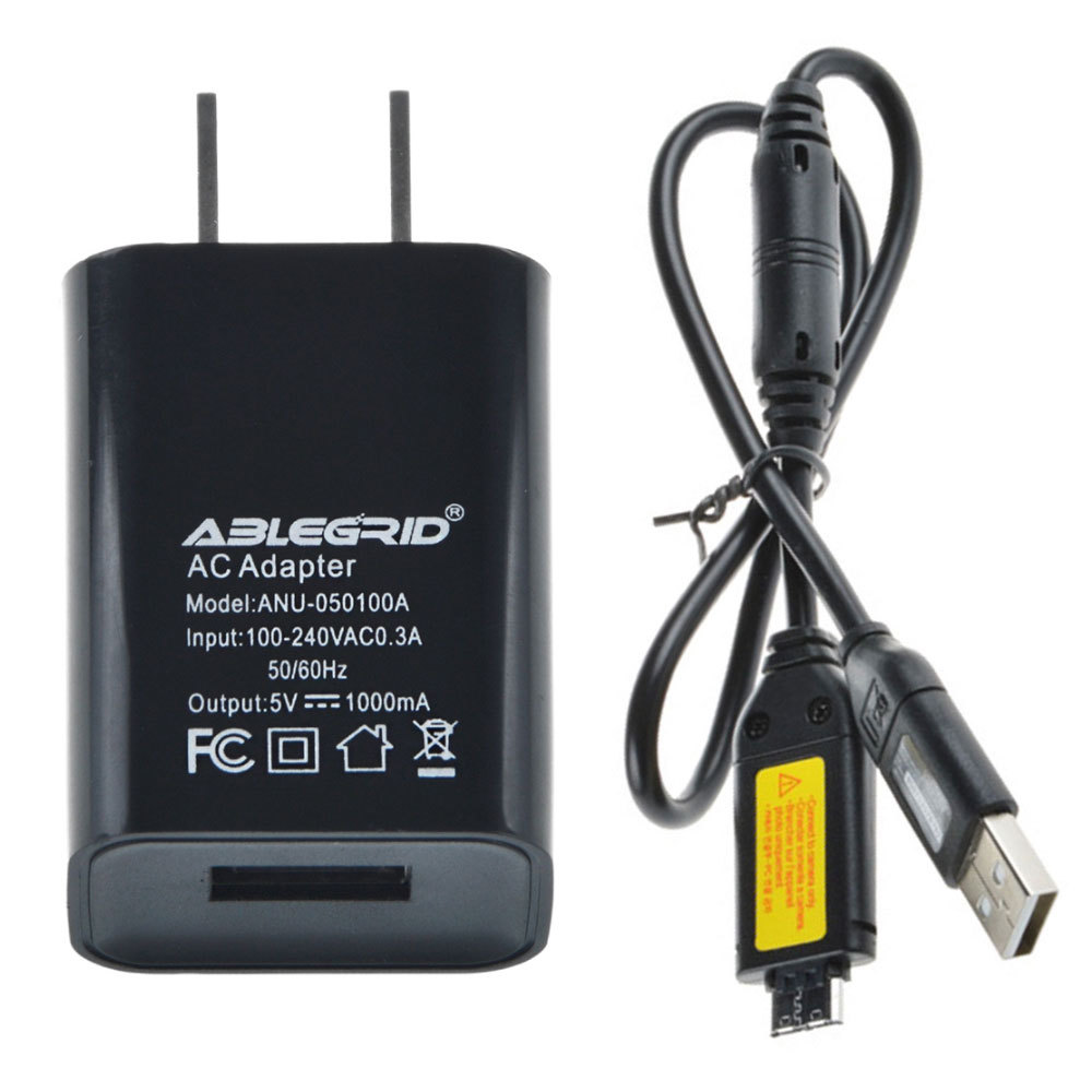 USB AC Power Adapter DC Battery Charger Cord For Samsung ES73