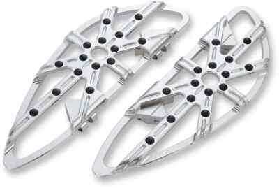 AN 10G Adj Driver Floorboards Chrome Pr Harley Softail Springer 00-06