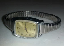 Vintage Womens Timex K Cell Watch Silvertone Sold As Is