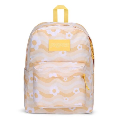 Genuine Jansport Super Break Plus Lap Top Flower Power Yellow - JS0A4QUEGM2
