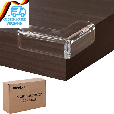 Meekye 20 Stück Kantenschutz Eckenschutz Baby Soft Silikon, Tischkantenschutz Se