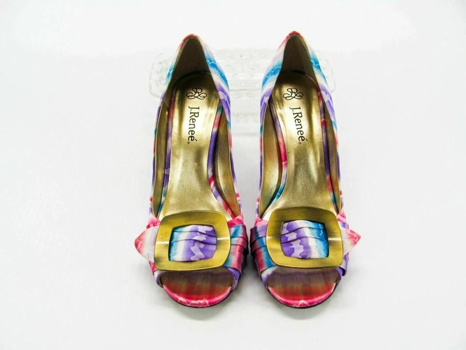 J Renee Women Shoe Silvia Size 7.5M Heel Pump Pre Owned qp - Image 4 of 4