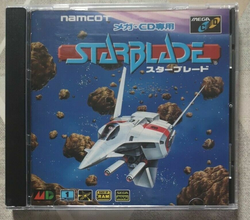 Namco 1994 Star Blade Sega Mega CD Shooter Japanese Retro Game Namco 1994 Star Blade Sega Mega CD Shooter Japanese Retro Game