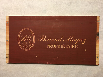 1 Rare Wine Wood Panel Bernard Magrez Vintage CRATE BOX SIDE 5/20 1200