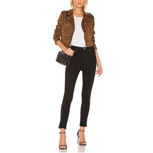Agolde Roxanne High Rise Skinny in Jet 