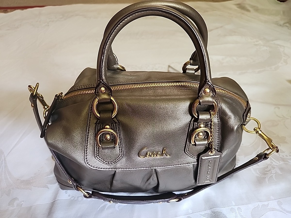 New Coach Ashley LTH Sat Bag Purse 61171-F15445 | eBay