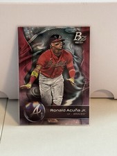 Ronald Acuna Jr. 2023 Bowman Platinum Ice Foil Parallel Atlanta Braves Card #47