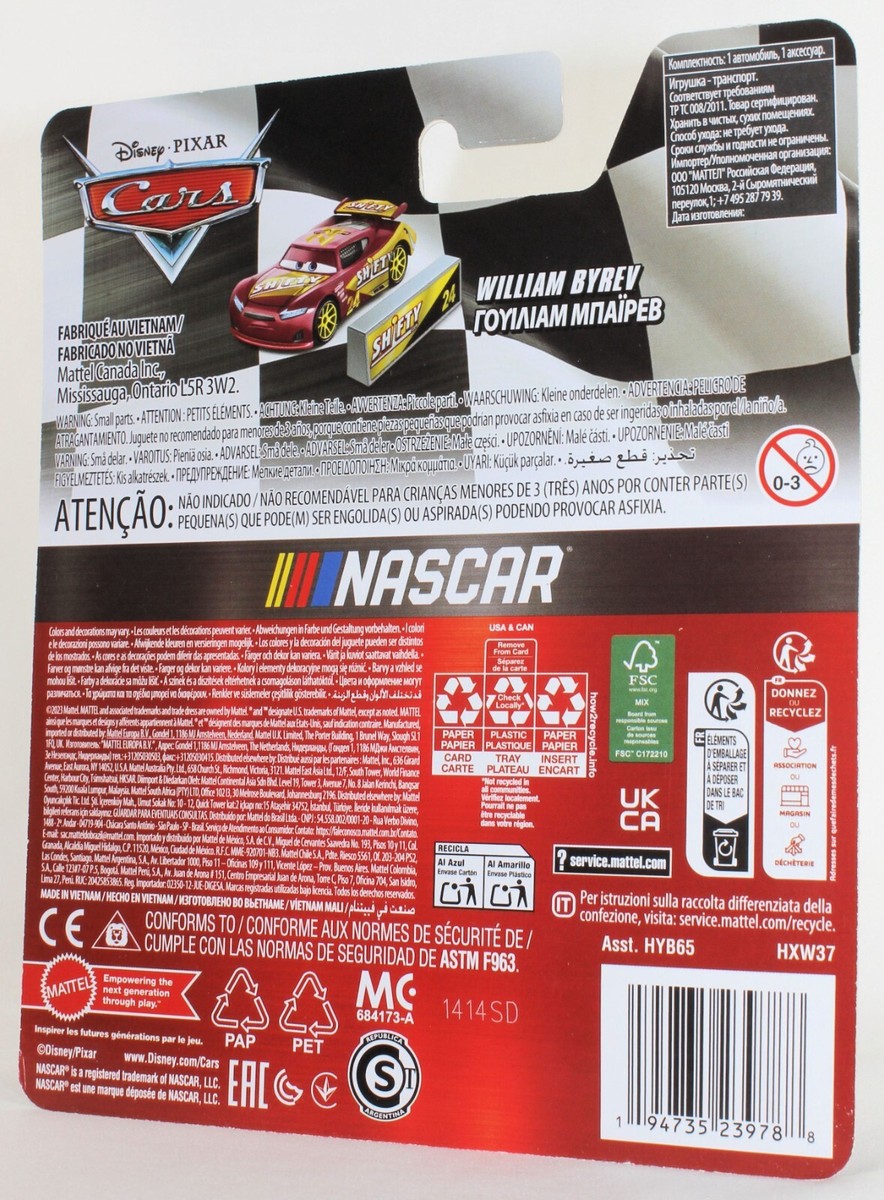 Disney Cars 2024 NASCAR Series Shifty Drug #24 William Byrev | eBay