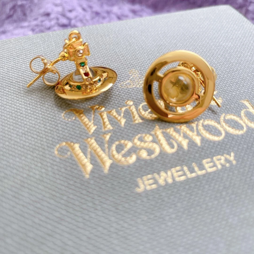 Vivienne westwood gold orb cheap earrings