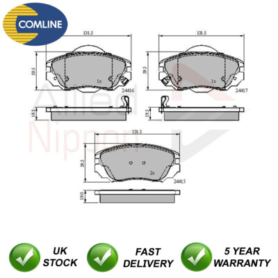 Brake Pads Set Front Allied Nippon Fits Vauxhall Insignia 2008-2017