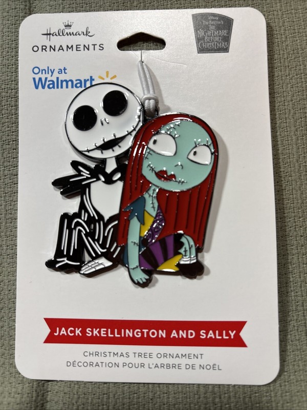 NEW 2024 Hallmark Metal Christmas Tree Ornament Nightmare Before Jack & Sally