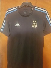 Adidas Argentina XSmall Mens DNA 3 Stripe T-Shirt World Cup 2022- NWT Messi 