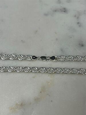 925 Sterling Silber 8 mm Seil Kette hohl italienische Halskette 20,22,24,26,28,30