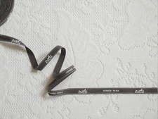 Classic Brown White Hermes Packaging Ribbon 36"