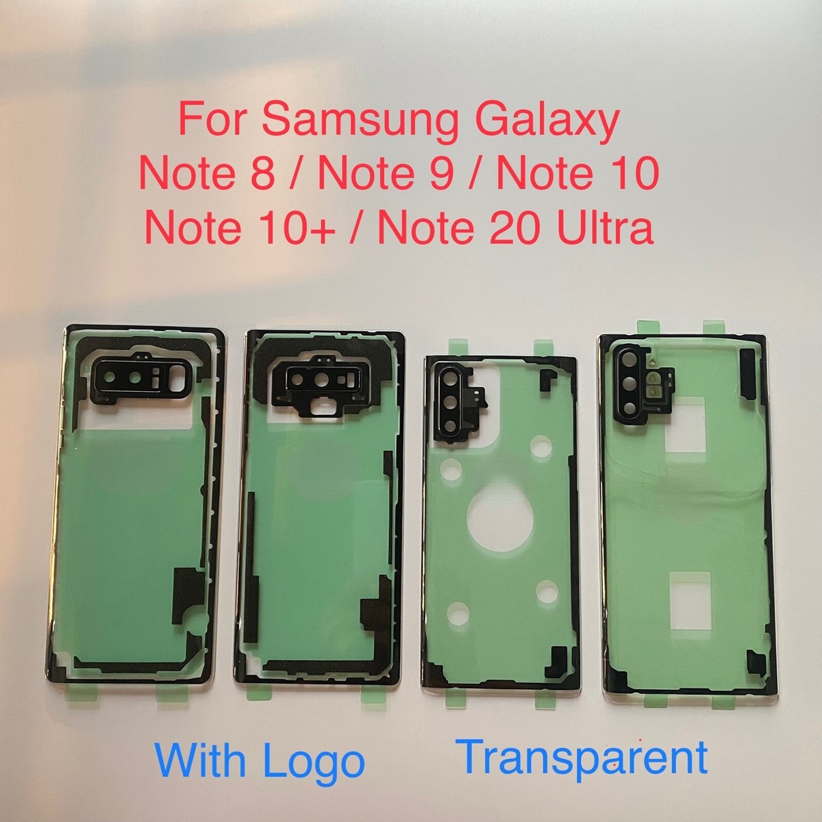 Transparent Back Cover Case For SAMSUNG Galaxy Note 8 9 10 10+
