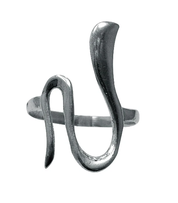 Bague extravagante en argent massif véritable poinçonné 925 fait à la main