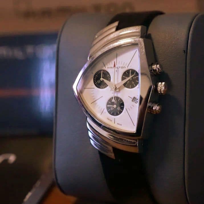 Hamilton Ventura Chronograph H24432751 Quartz Watch From Japan