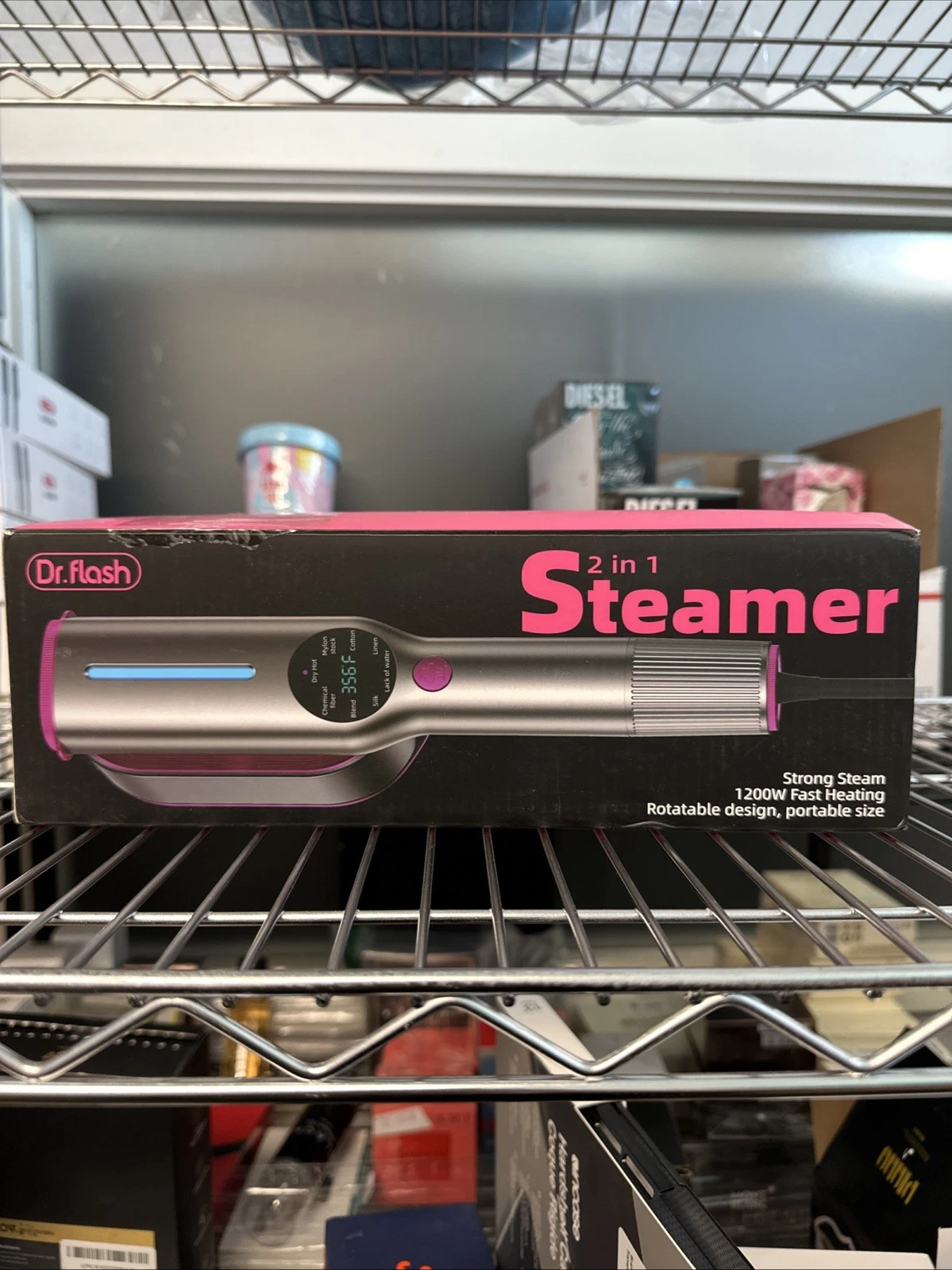 DR. FLASH 2 IN 1 STEAMER 1200W ROTATABLE PORTABLE DHA00002