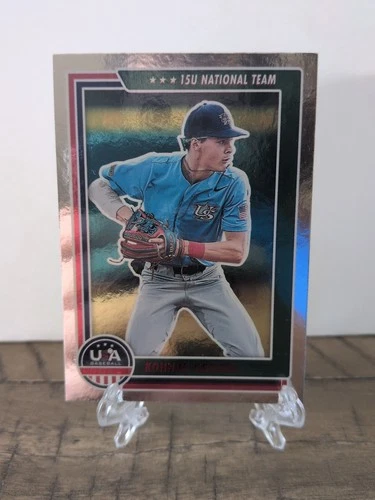 2022 Panini USA Baseball Stars & Stripes - Longevity Konnor Griffin #78 Ruby (RC