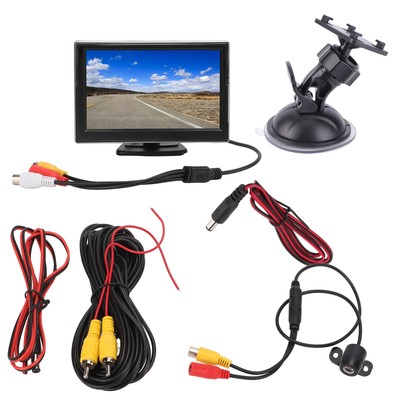  Camera Backup Camera System Kit 5in Rearview Monitor V1 V2 Video Input