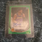 Topps 2023-24 Bowman Chrome Bronny James Jr Lakers Green Auto CAR-BJJ 24/99