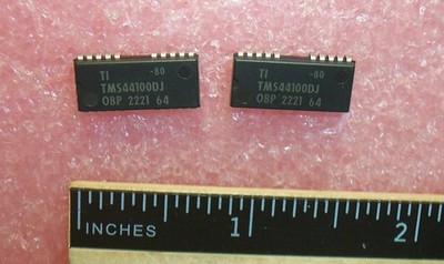 QTY (5) TMS44100DJ-80 TI SOJ-20/26 4x1 HIGH SPEED DRAM NOS