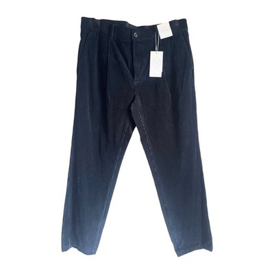 Marks & Spencer Men's Dark Evergreen Corduroy Trousers Pleat W38 L31 BNWT
