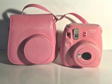 Fuji Instax Mini 9 Fujifilm Instant Film Camera Pink ( With Carrying Case )