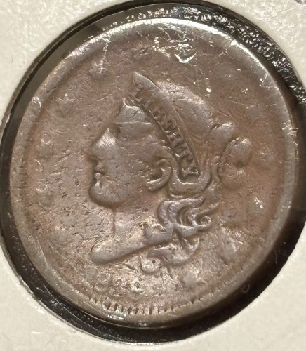 1838 Coronet Head Large Cent - Looks AG Details (#928) - Picture 3 of 7