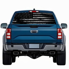 Rear Window Decals for Trucks - 65x17.3 in Back Window American Flag Decals F...