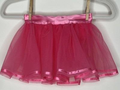 Girls Tutu Skirt Satin S M L Pink Blue Purple Ballet Dressup Costume Adjustable