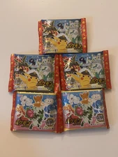 Pokemon Lotte Chocolate Wafers-Japanese Snack Pack Of 5 With A Random Sticker