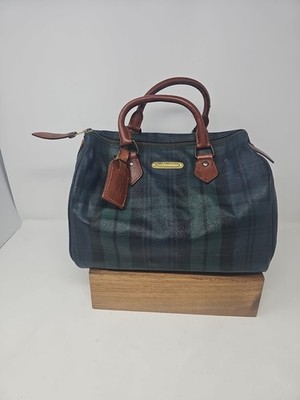 バッグ Polo Ralph Lauren Blackwatch Mini Boston POLO RALPH LAUREN Blackwatch Check Mini Boston Bag green Used | eBay