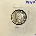 1944-P Mercury Dime 90% Silver, Philadelphia Mint, 10 Cents