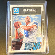 2016 Panini Donruss Optic Rated Rookie Dak Prescott Cowboys Card #162. rookie card picture
