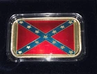 1 Oz. .999 Silver Colorized Confederate Flag Bar