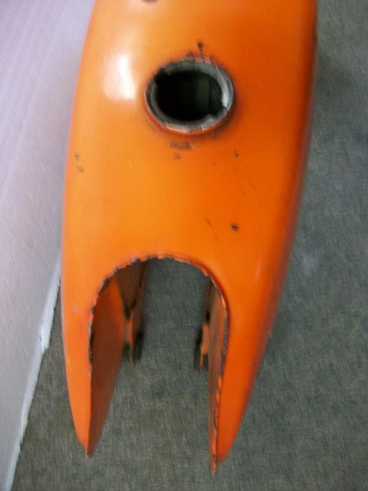 Nice! Clean! 1973 Kawasaki G3 G3TR G3SS Fuel Petrol Gas Tank Orange 90 cc Foto 4 de 4