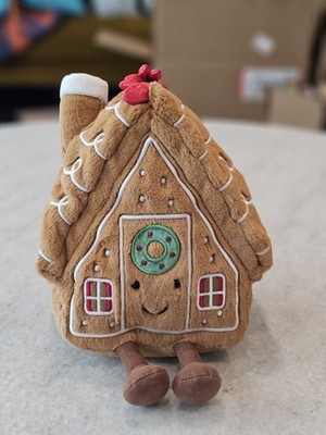 ぬいぐるみ Jelly cat Amuseable Gingerbread House NWT New - Jellycat Amuseable Gingerbread House - Rare Authentic