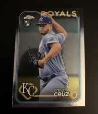 2024 Topps Chrome #187 Steven Cruz Rookie Kansas City Royals