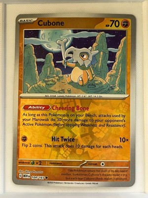 Cubone 104/165 Common 151 Pokemon Reverse Holo Near Mint | eBay Cubone 104/165 Common 151 Pokemon Reverse Holo Near Mint | eBay