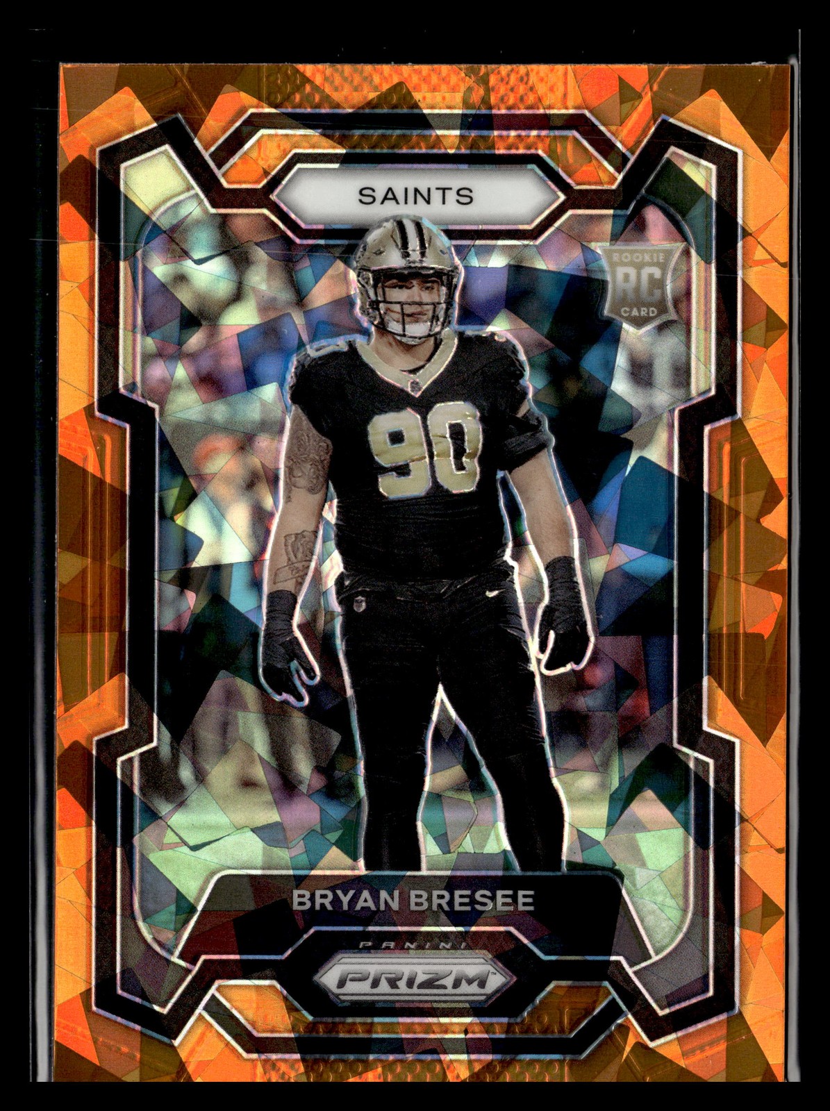 2023 Panini Prizm Orange Ice Rookie #372 Bryan Bresee New Orleans Saints