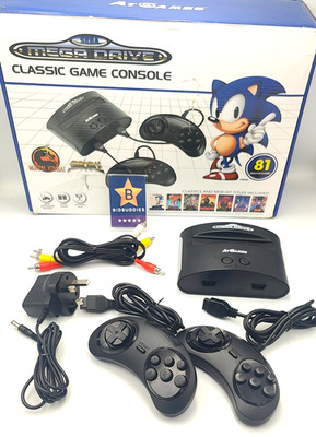Atgames Sega Mega Drive Mini Classic Konsole OVP 81 Spiele - Top Zustand