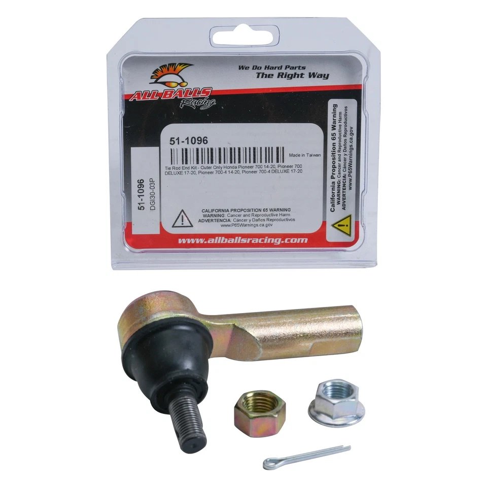 New All Balls Tie Rod End Kit (51-1096) For Honda Pioneer 700 2014-2020 - Image 4 of 4