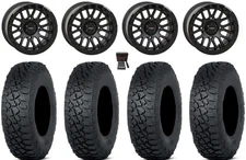 System 3 SB-9 15"Wheels MatteBk 30"Tenacity XNR 8ply Tires Renegade Outlander