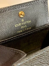 Louis Vuitton Green Taiga Leather Square Coin Case  AUTHENTIC