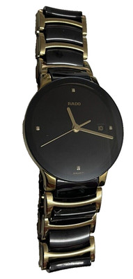 RADO Centrix Diamond Black Gold Jubilee Ceramic Quarz 115.0929.3 HÄNDLER 13342