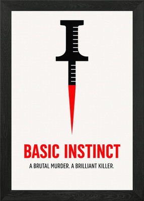 Basic Instinct Minimalist Poster Framed Wall Art Poster Canvas Print Picture