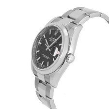 Rolex Datejust 36MM 116200 Black & Red Roulette Oyster Smooth Steel Watch 5