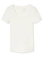Schiesser Damen Unterhemd 1/2 Arm Gr. 40 L Beige Naturweiß Personal Fit Shirt